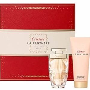 מארז מתנה יוקרתי בושם קרטיה לה פנתר לאישה  50 מ"ל א.ד.פ קרם גוף 100 מ"ל