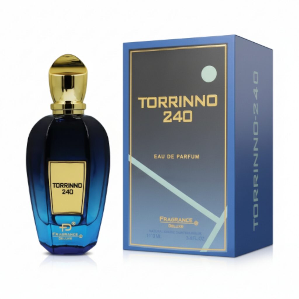 2025/12/1000702434.jpg פראגנס וורלד דלוקס טורינו 240 א.ד.פ 100 מ"ל Fragrance World Deluxe Torrinno 240 EDP 100ML – תמונה 1