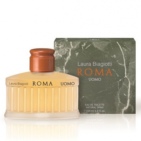 10758.jpg Laura Biagiotti Roma Uomo e.d.t 200 ml - לאורה בוגטי רומא אומו א.ד.ט 200 מ"ל – תמונה 1