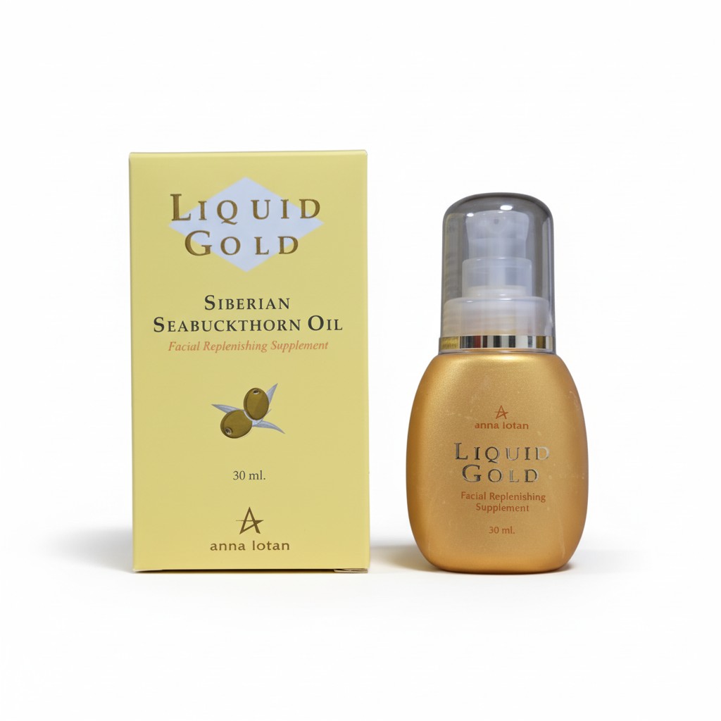 12694-1.jpg אנה לוטן טיפות זהב (שמן אבליפיכה סיבירי) 30 מ"ל - Anna Lotan LIQUID GOLD SEABUCKTHORN OIL – תמונה 1