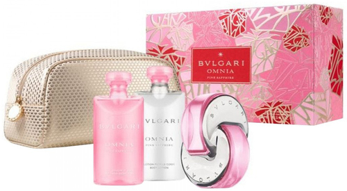 16124.jpg סט בולגרי אומניה פינק ספייר 65 מ"ל 75 גל דאורדורנט +75 קרם גוף – תמונה 1