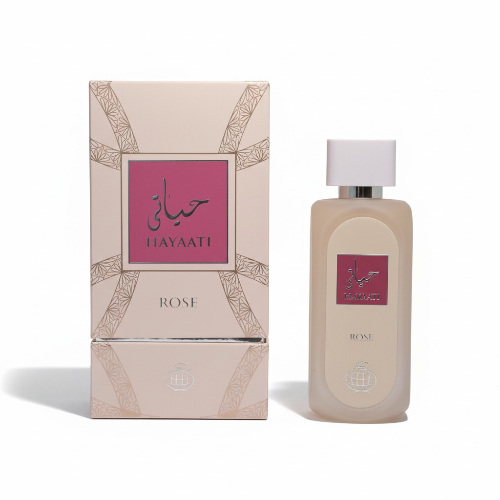 17943-1.jpg פגרנס וורלד חייאתי רוז א.ד.פ 100 מ"ל- Fragrance World HAYAATI ROSE EDP Spray 100 ml – תמונה 1