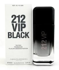 549.jpg Tester Carolina Herrera 212 VIP Black e.d.p 100 ml - טסטר קרולינה הררה 212 ו יא יפי בלאק א.ד.פ לגבר 100 מ"ל – תמונה 1
