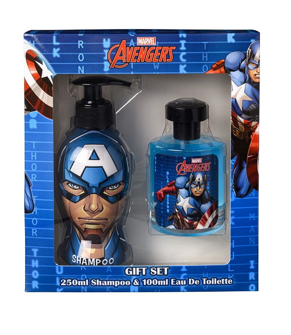 6248.jpg Set Marvel Captain America e.d.t 100 ml + Shampoo 250 ml - סט מרבל קפטן אמריקה בושם 100 מ"ל + שמפו 250 מ"ל – תמונה 1