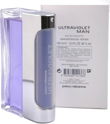 6608.jpg Tester Paco Rabanne Ultraviolet for men e.d.t 100 ml - טסטר פאקו רבאן אולטרה ויולט לגבר א.ד.ט 100 מ"ל – תמונה 1