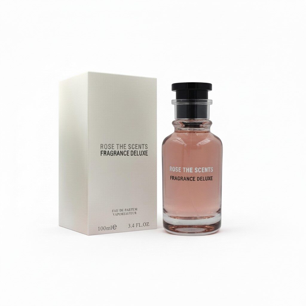 2026/01/1000754928.jpg פגרנס וורלד דלוקס רוז דה סנט א.ד.פ 100 מ"ל- Fragrance World ROSE THE SCENTS EDP – תמונה 1