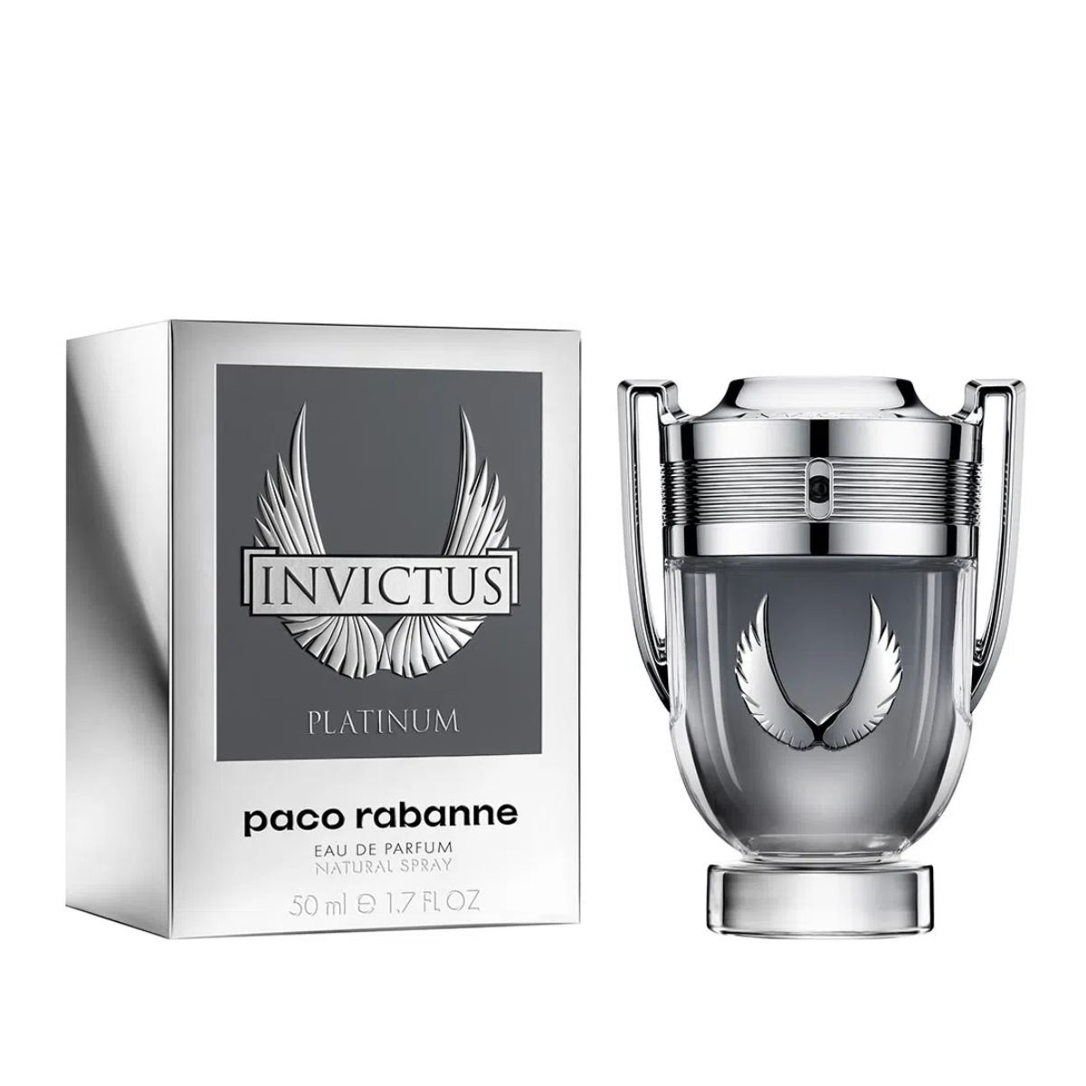 10094-3.jpg Paco Rabanne Invictus Platinum e.d.t 100 ml - פאקו רבאן אינוויקטוס פלטינום א.ד.פ 100 מ"ל – תמונה 1