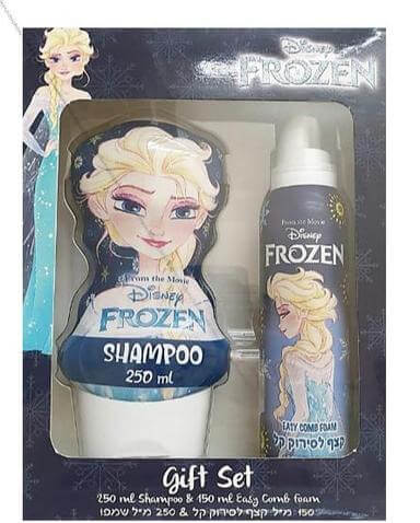 4815-1.jpg Set Disney Frozen Shampoo 250 ml + comb foam 150 ml - סט דיסני פרוזן שמפו 250 מ"ל + קצף לסירוק קל 150 מ"ל – תמונה 1