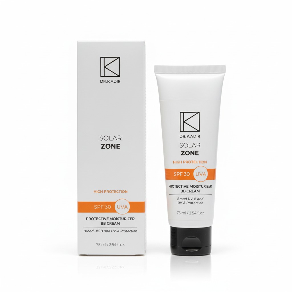 7743.jpg ד"ר כדיר סולאר זון קרם לחות BB עם הגנה 75 מ"ל - Dr. Kadir Protective Moisturizer BB Cream SPF30 – תמונה 1