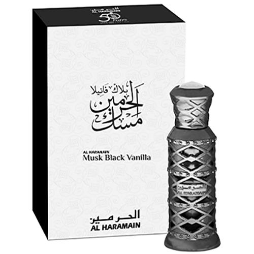 8814.jpg Oil perfume Al Haramain Musk Black Vanilla 12 ml - בושם שמן אל חרמין מאסק בלאק ונילה 12 מ''ל – תמונה 1