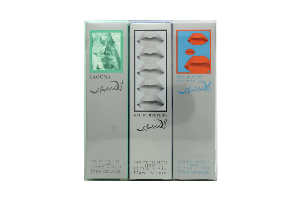 4972.webp Salvador Dali Spray Pen Trio Gift Set 8ml Laguna EDT + 8ml Ruby Lips EDT + 8ml Sea & Sun In Cadaques EDT – תמונה 1