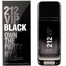 555-2.jpg Carolina Herrera 212 VIP Black e.d.p 100 ml - קרולינה הררה 212 וי אי פי בלאק א.ד.פ 100 מ"ל – תמונה 1