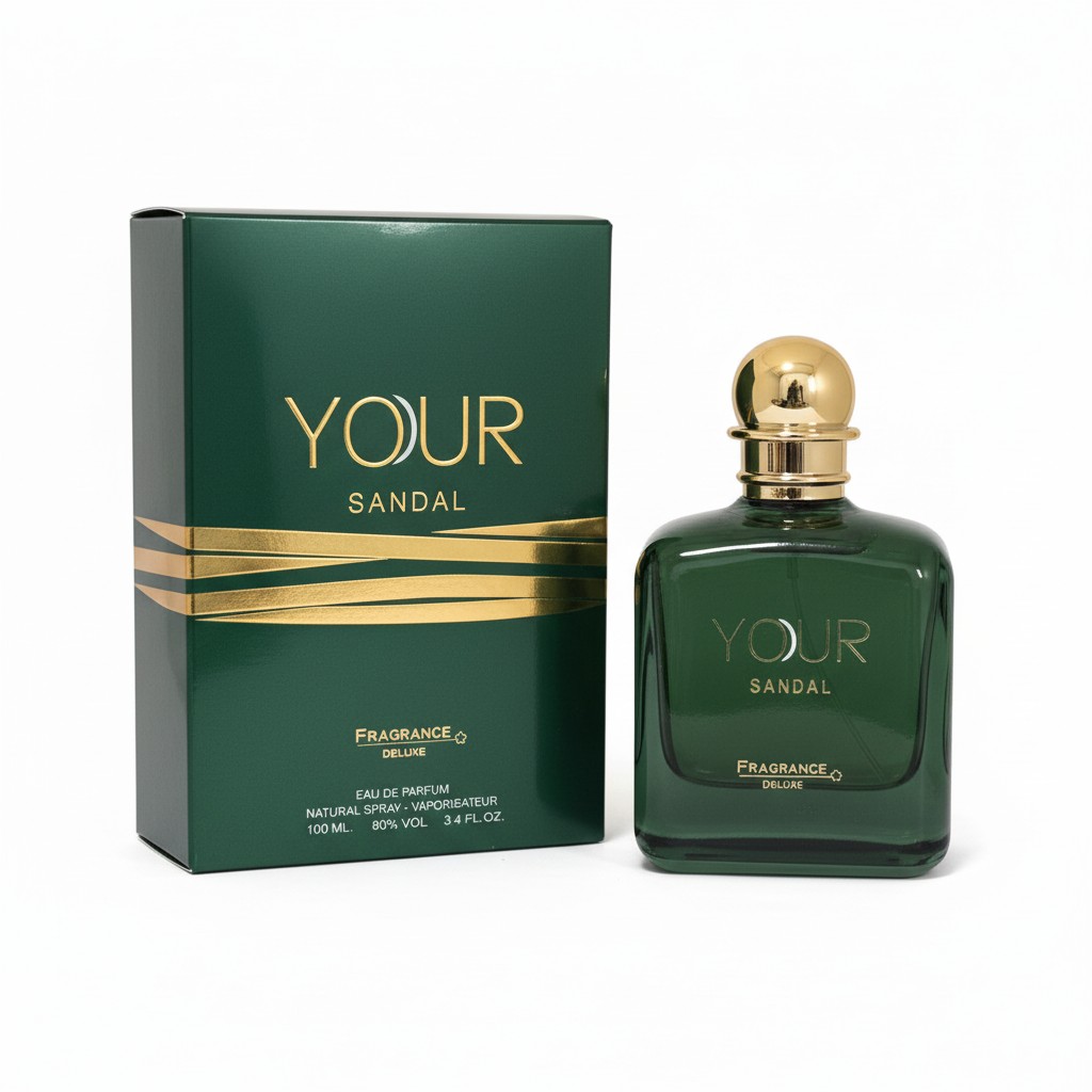 17932.jpg פגרנס וורלד יור סנדאל א.ד.פ 100 מ"ל- Fragrance World YOUR SANDAL EDP 100 ml – תמונה 1